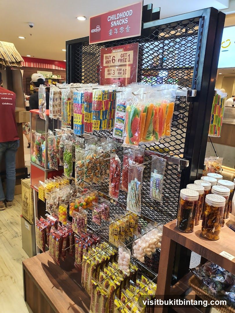 Childhood Snacks Display