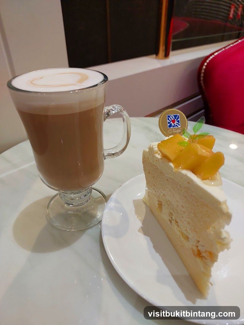 Latte and Mango Cake