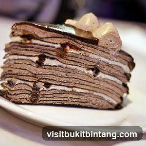 Chocolate Mille Crepe Cake