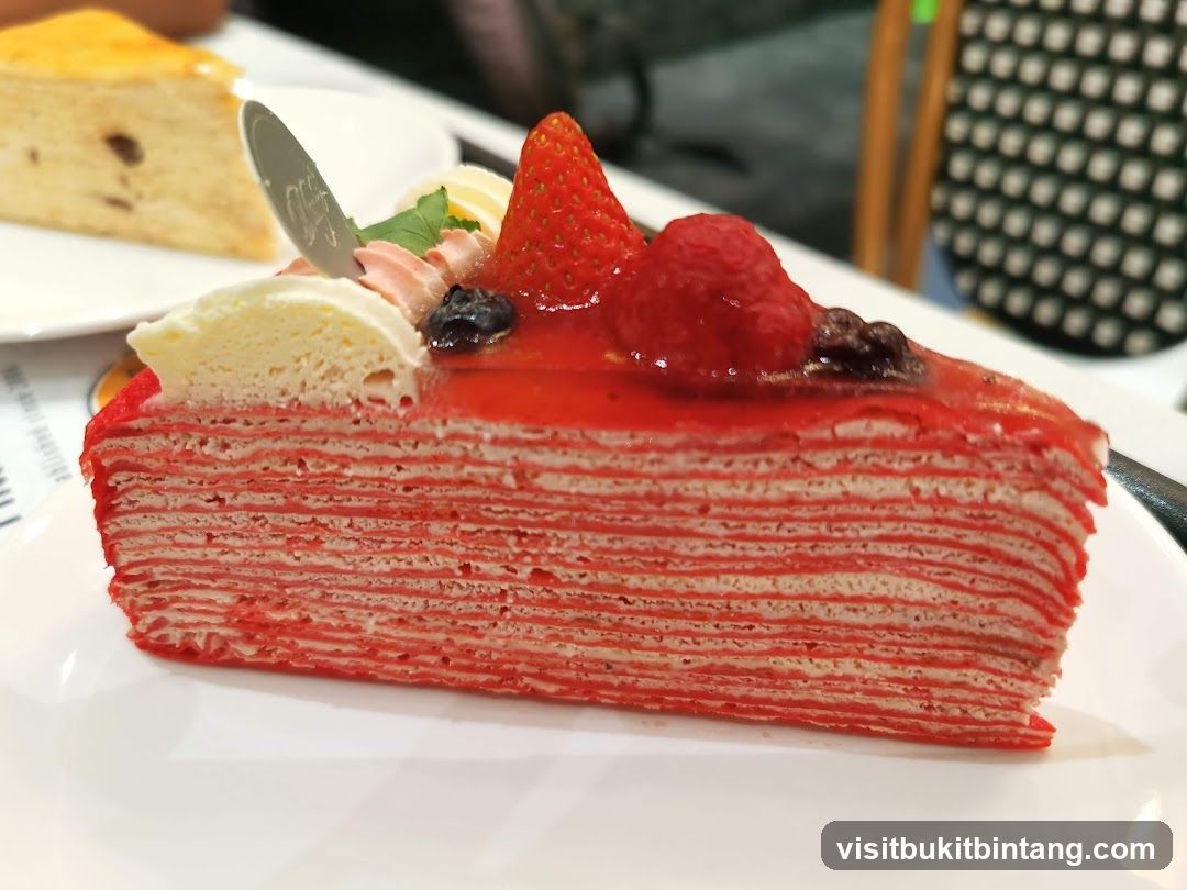 Strawberry Mille Crepe Cake