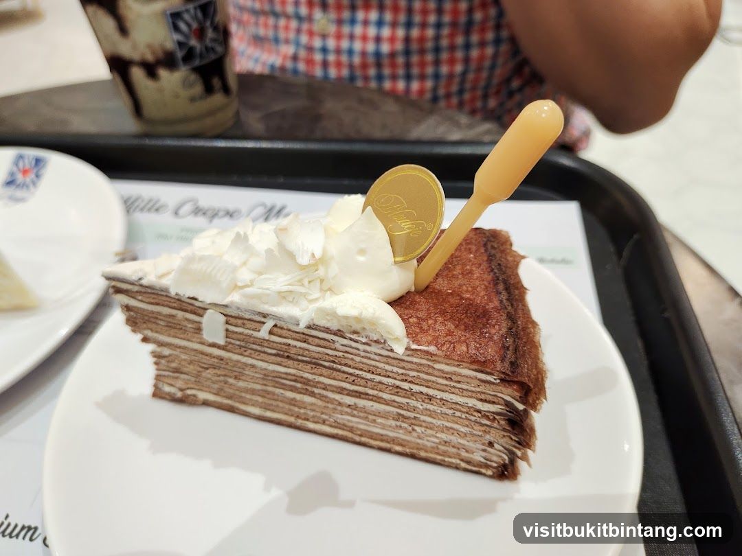 Chocolate Mille Crepe Cake