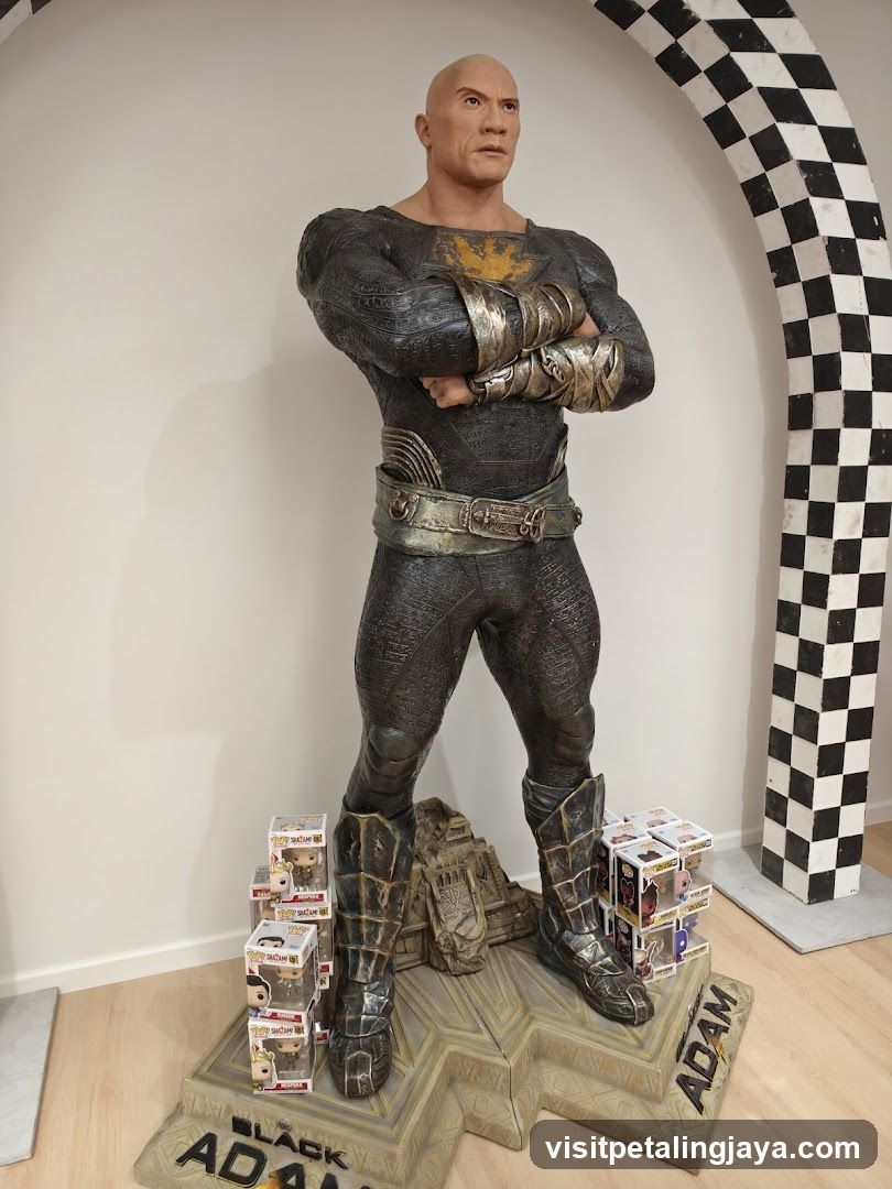 Black Adam Statue Display