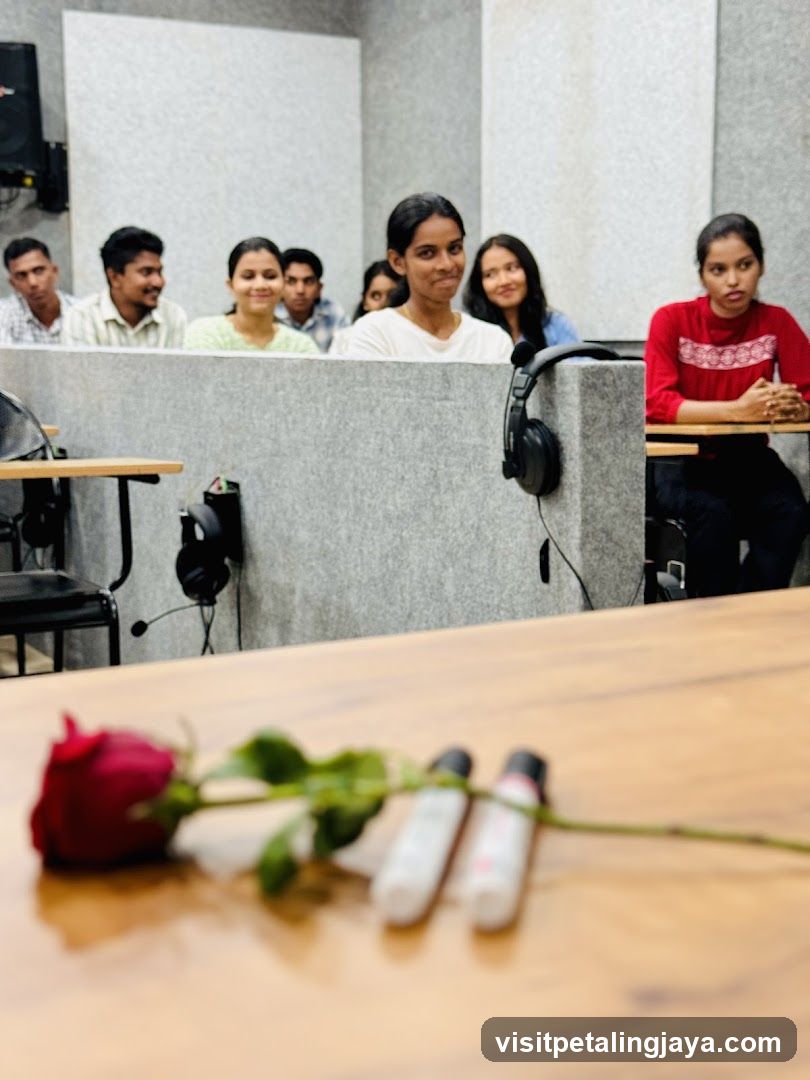 Classroom Scene with Rose and Markers