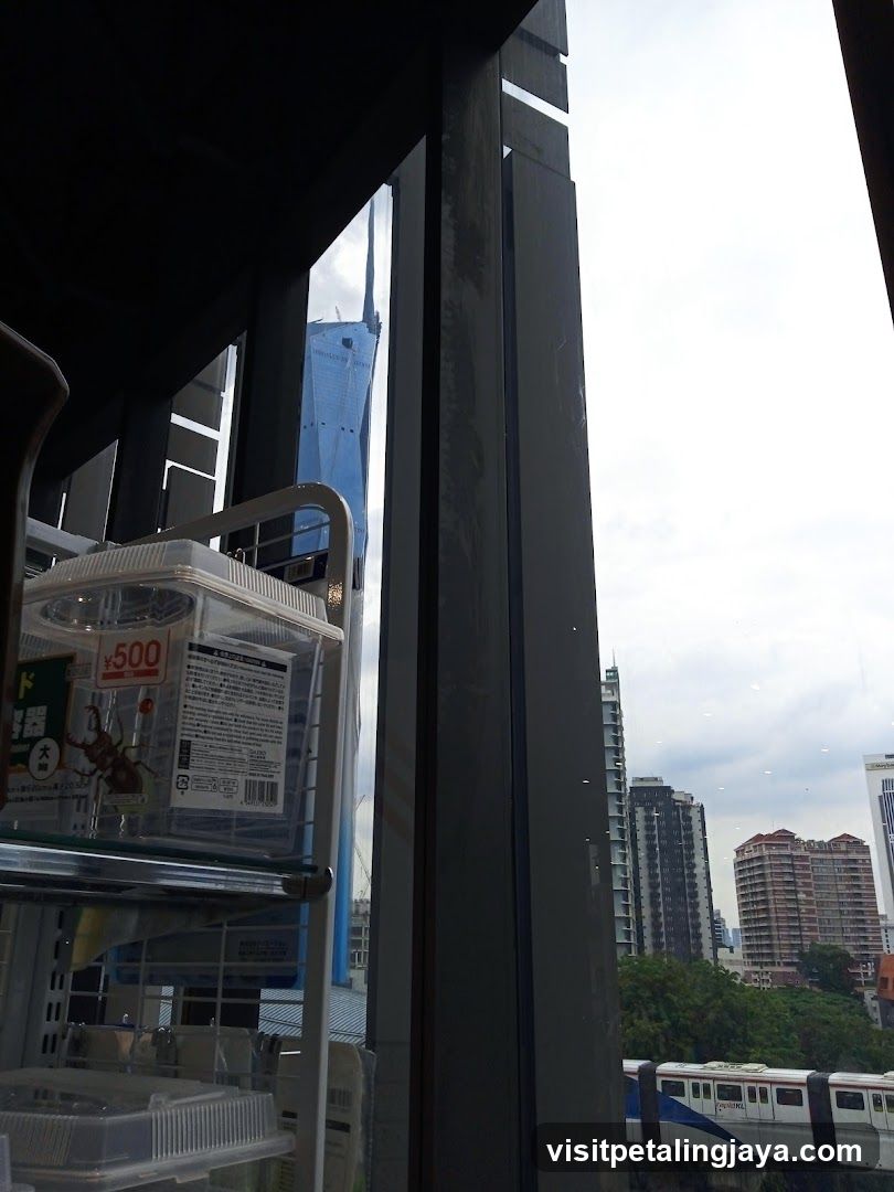 View from inside a shop or cafe