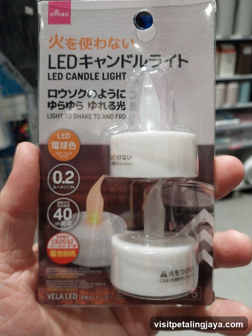 LED Candle Light Product Packaging