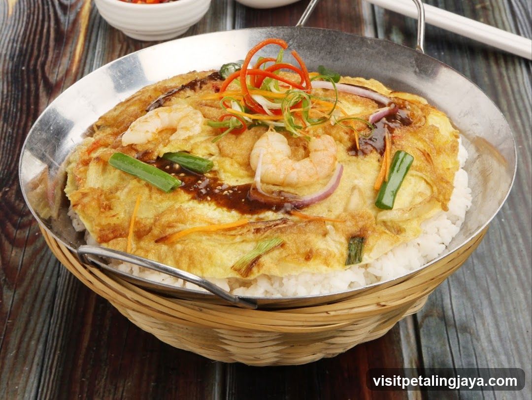 Shrimp Fried Rice with Omelette