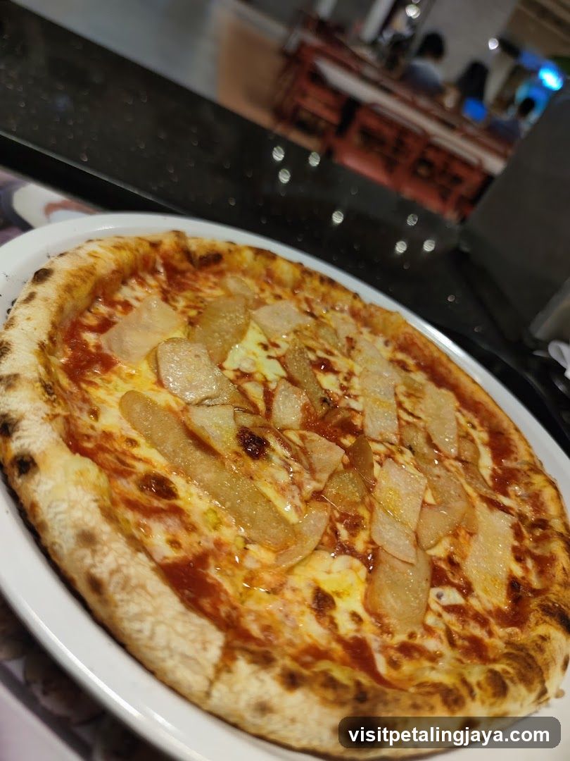 Pizza with Pear Topping