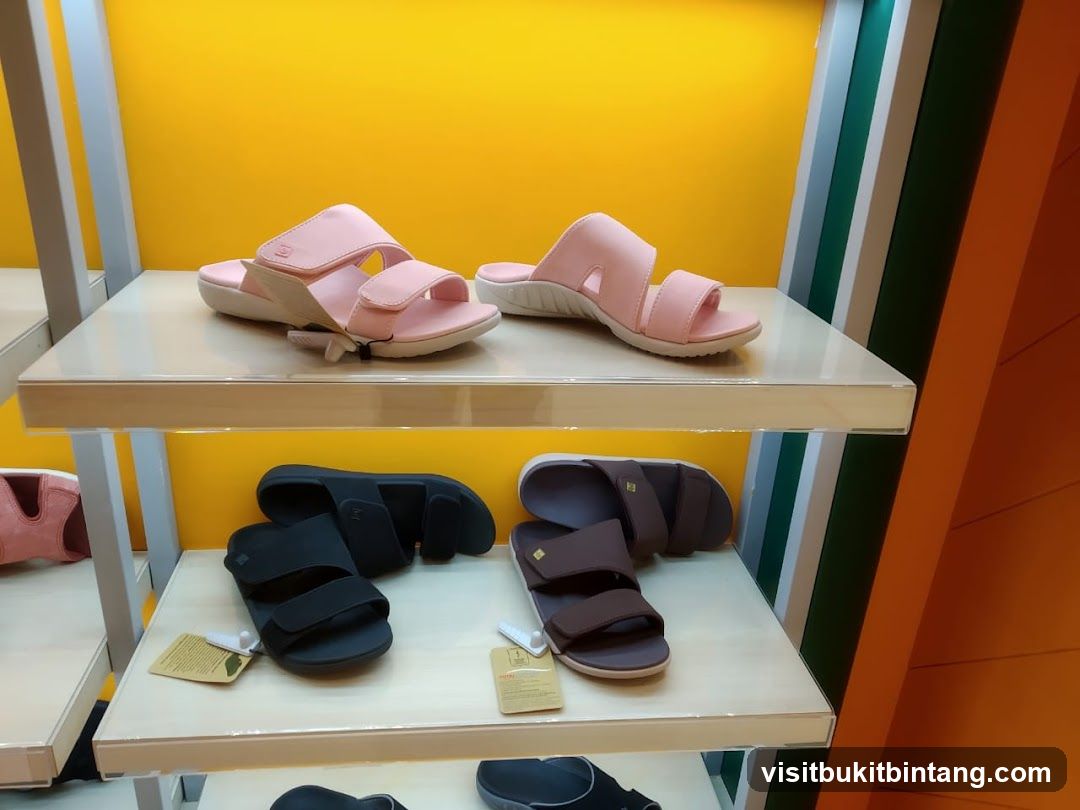 Sandals on Display