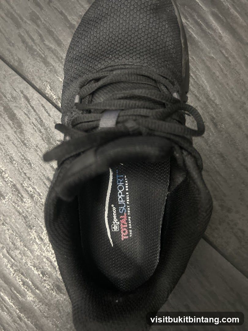 Black Athletic Shoe Insole