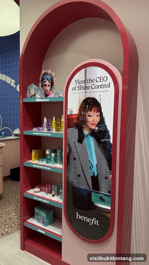 Benefit Cosmetics Display