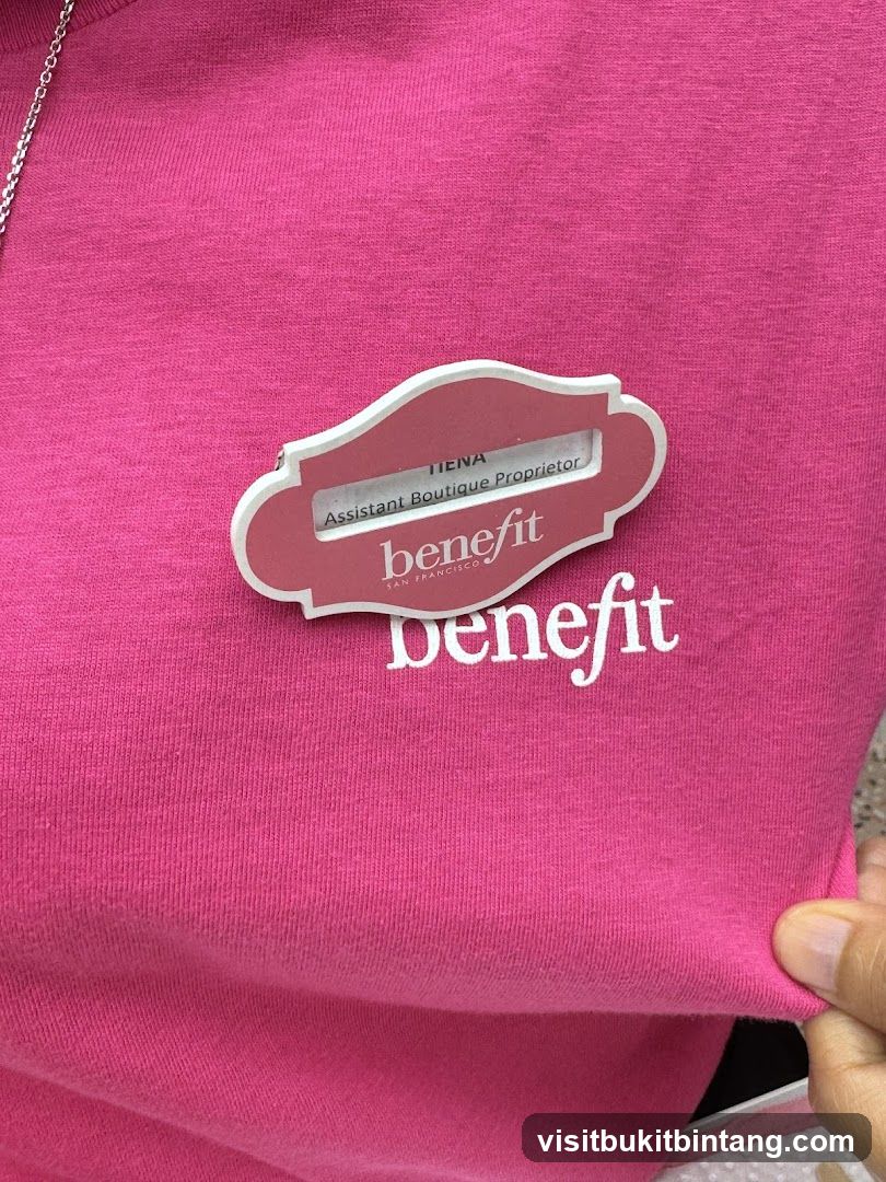 Benefit Cosmetics Name Tag