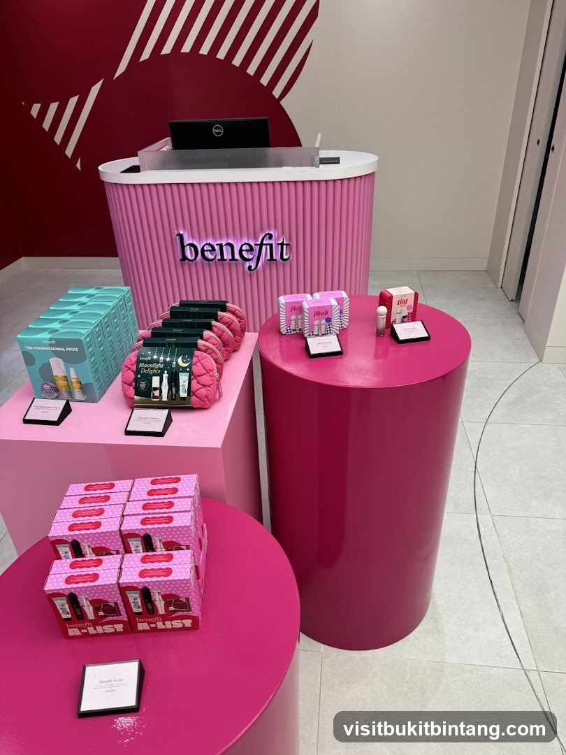 Benefit Cosmetics Display