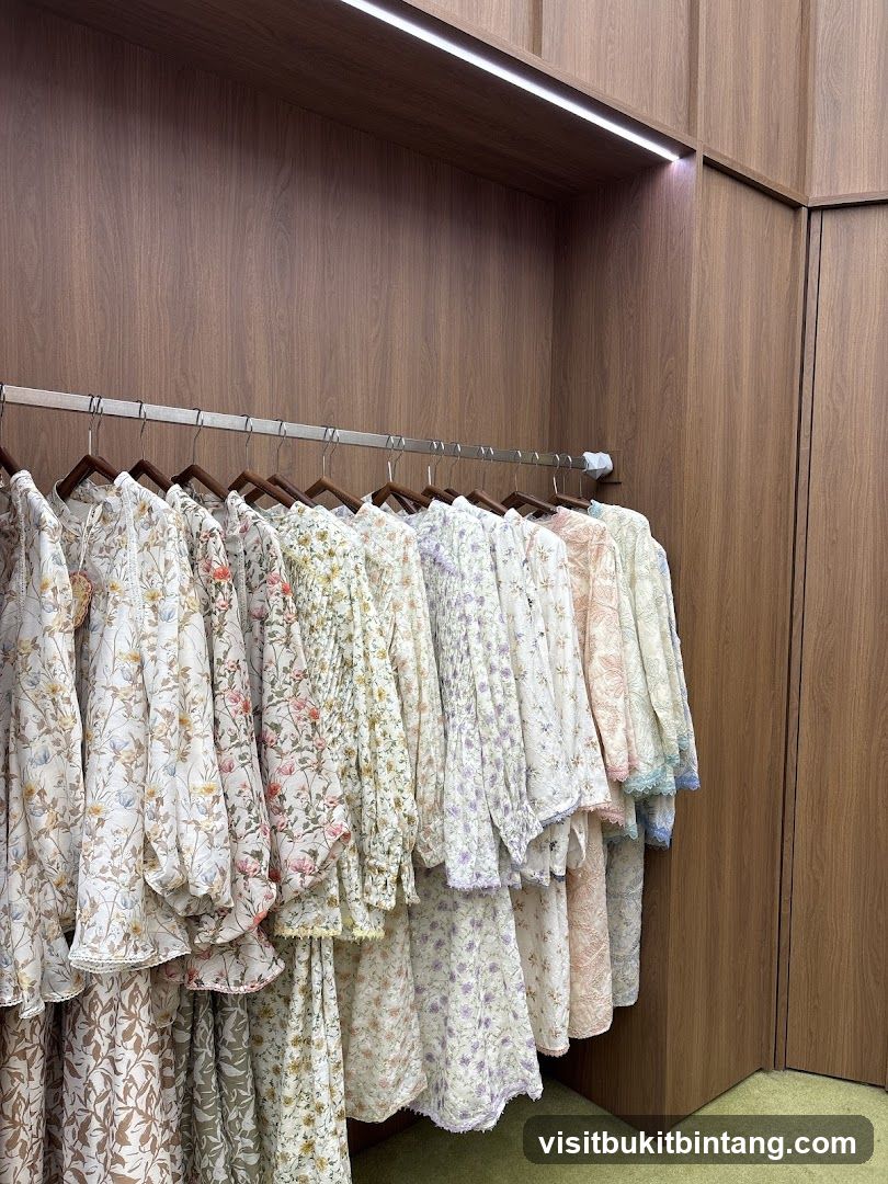 Floral Dresses on Hangers