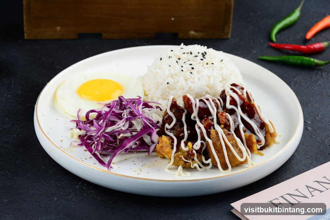 Fried Chicken Rice Plate