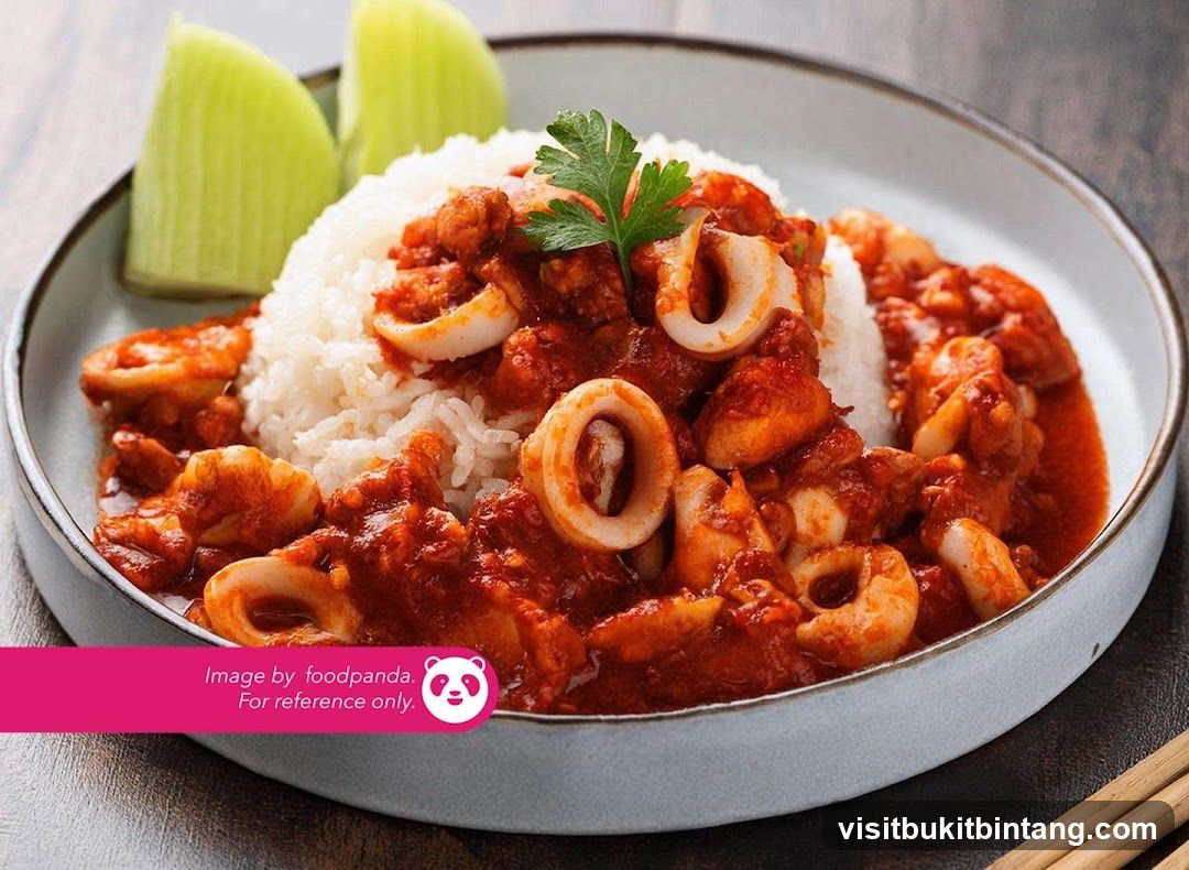 Spicy Squid with Rice