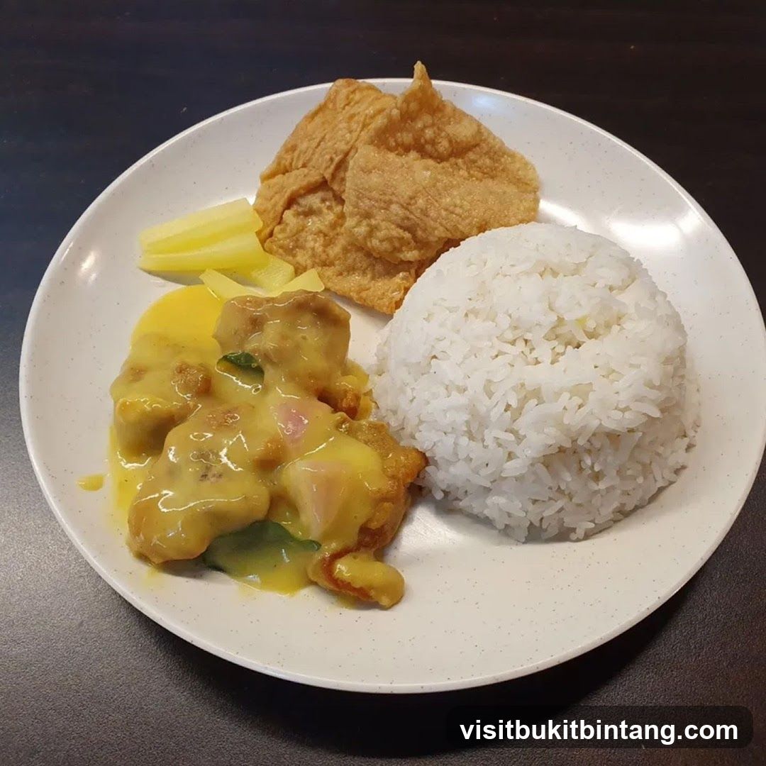 Curry Chicken Rice Plate