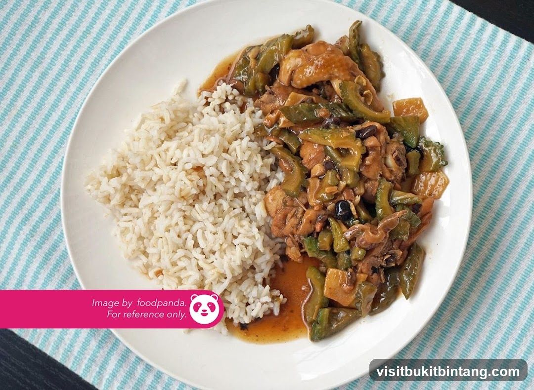 Chicken and Bitter Melon with Rice