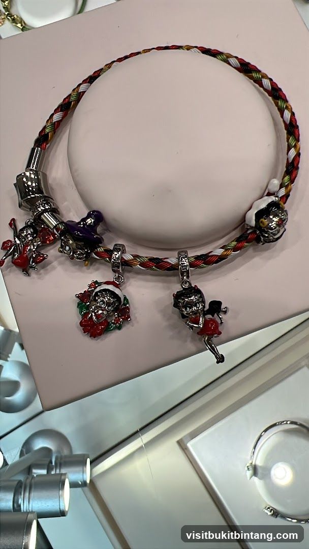 Charm Bracelet with Holiday and Character Charms