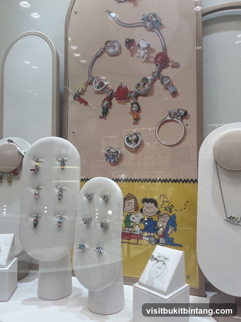 Jewelry Display with Peanuts Characters