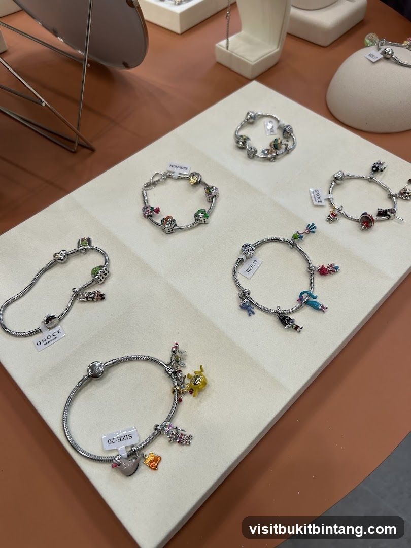 Charm Bracelets Display