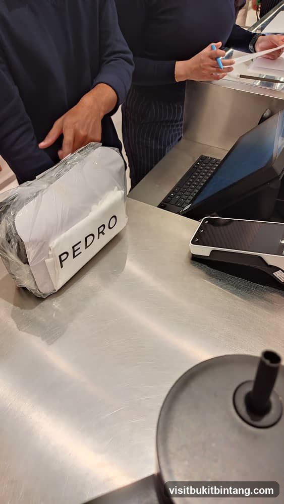 Checkout Counter with Branded Packaging