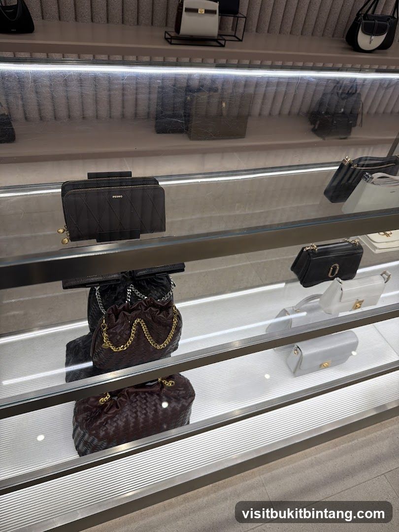 Handbags and Wallets on Display
