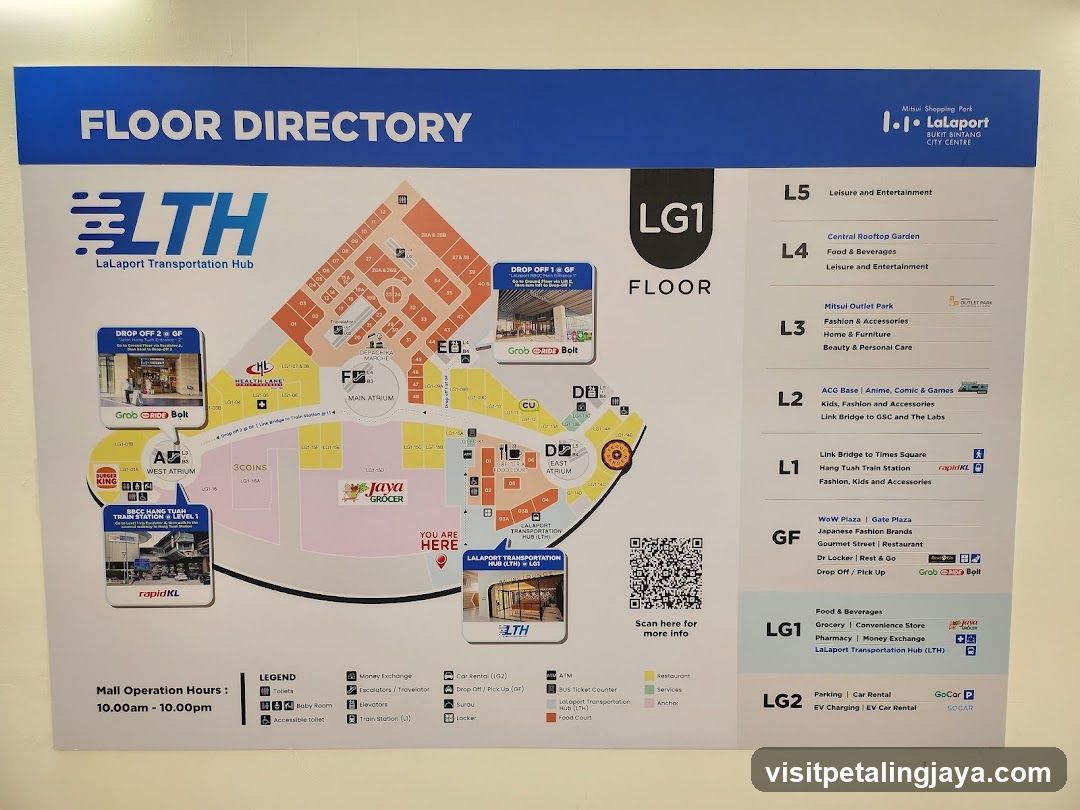Floor Directory - LaLaPort Transportation Hub (LTH)