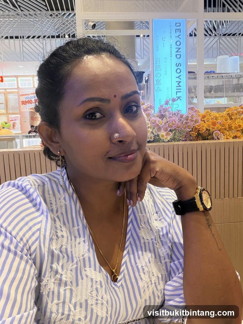 Woman in a cafe