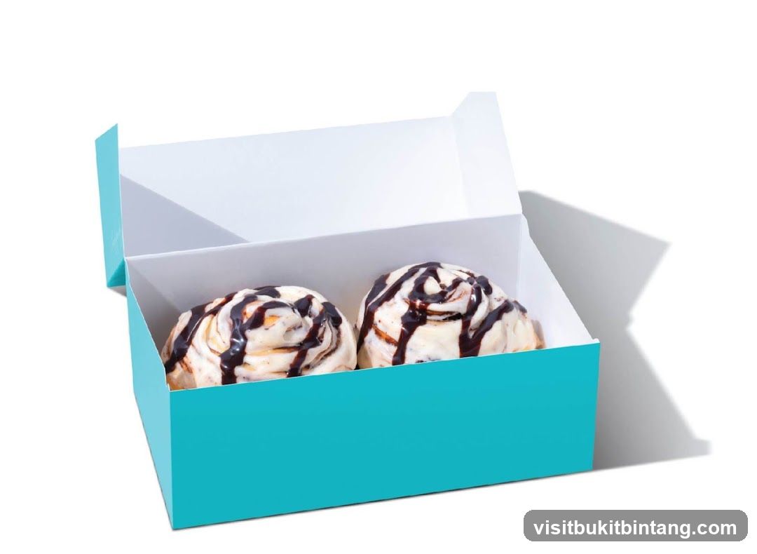 Two Cinnamon Rolls in a Box