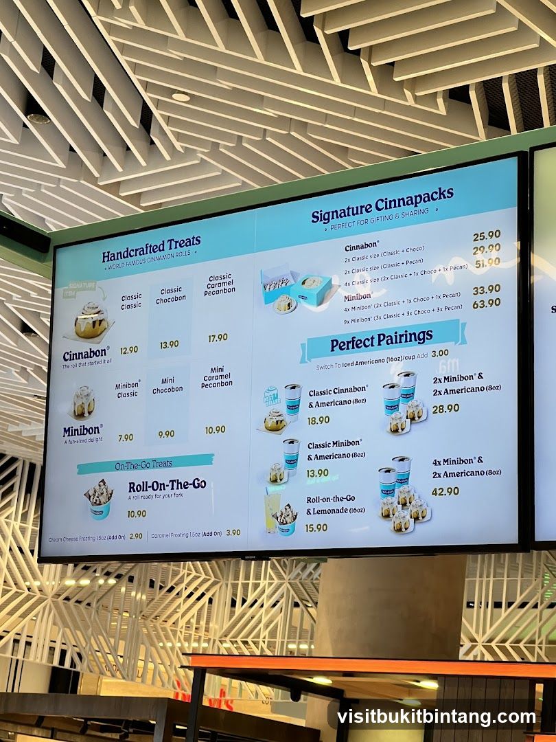 Cinnabon Menu