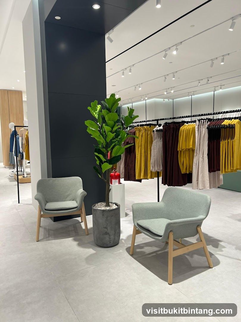 Store Interior with Seating Area