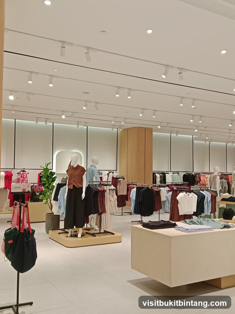 Clothing store interior
