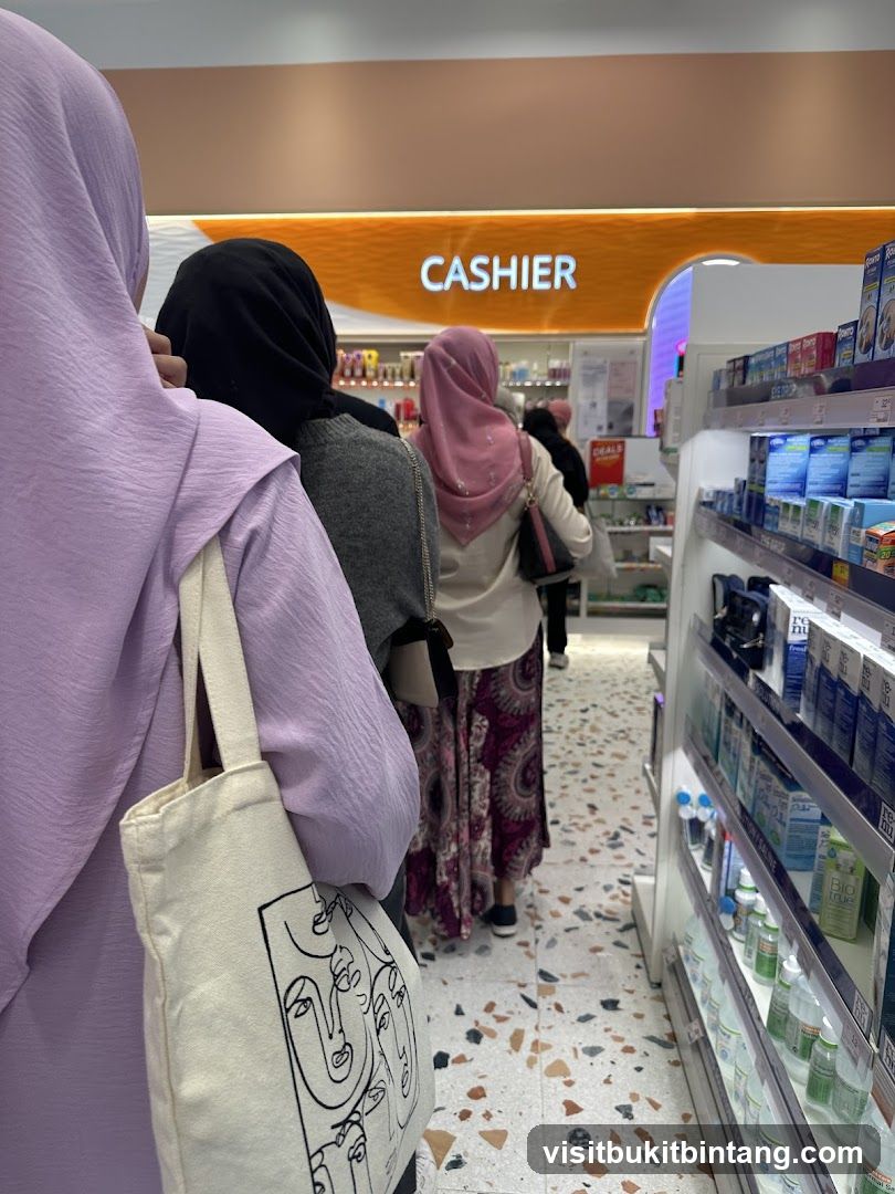 People in line at a cashier
