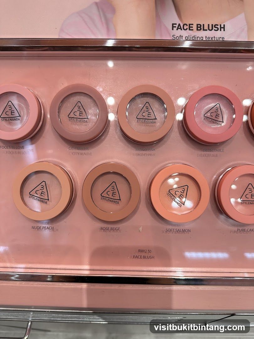 3CE Face Blush Display