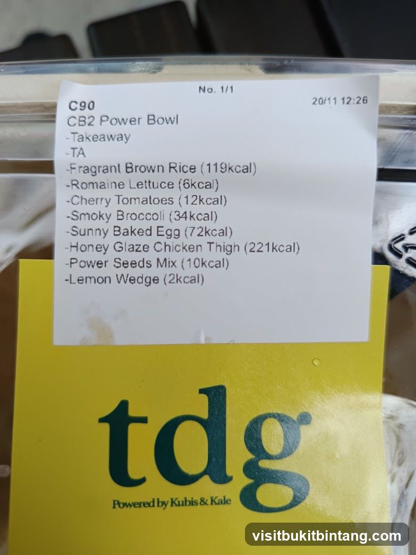 Takeaway Bowl Label