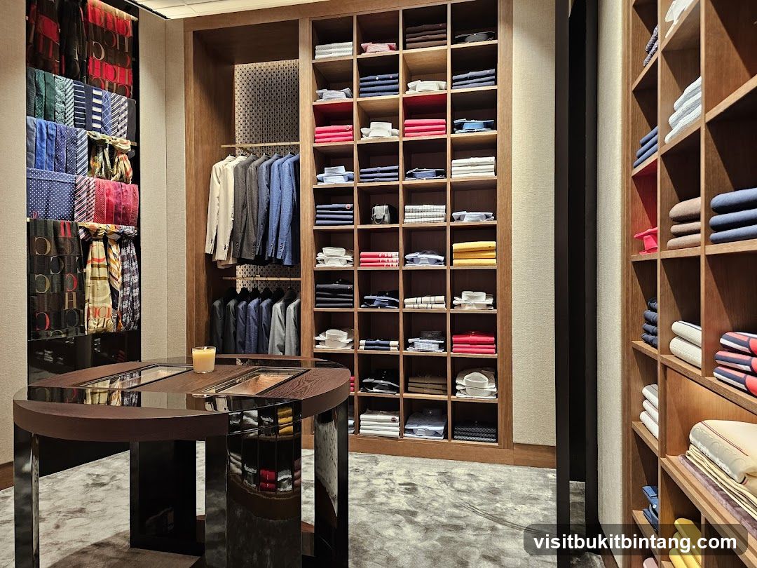 Store Interior with Apparel Display