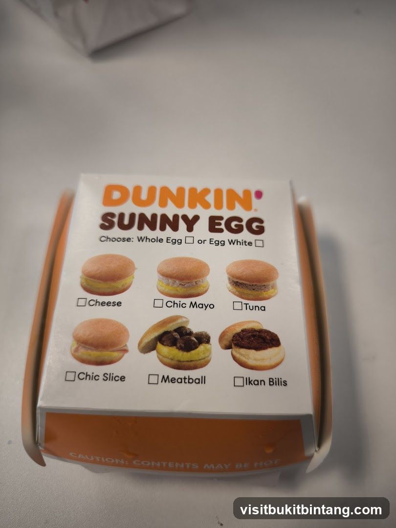 Dunkin' Sunny Egg Options
