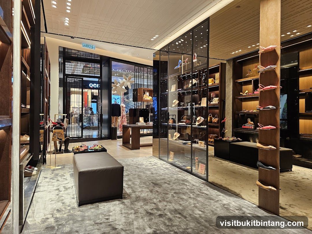 Luxury Shoe and Handbag Store Interior