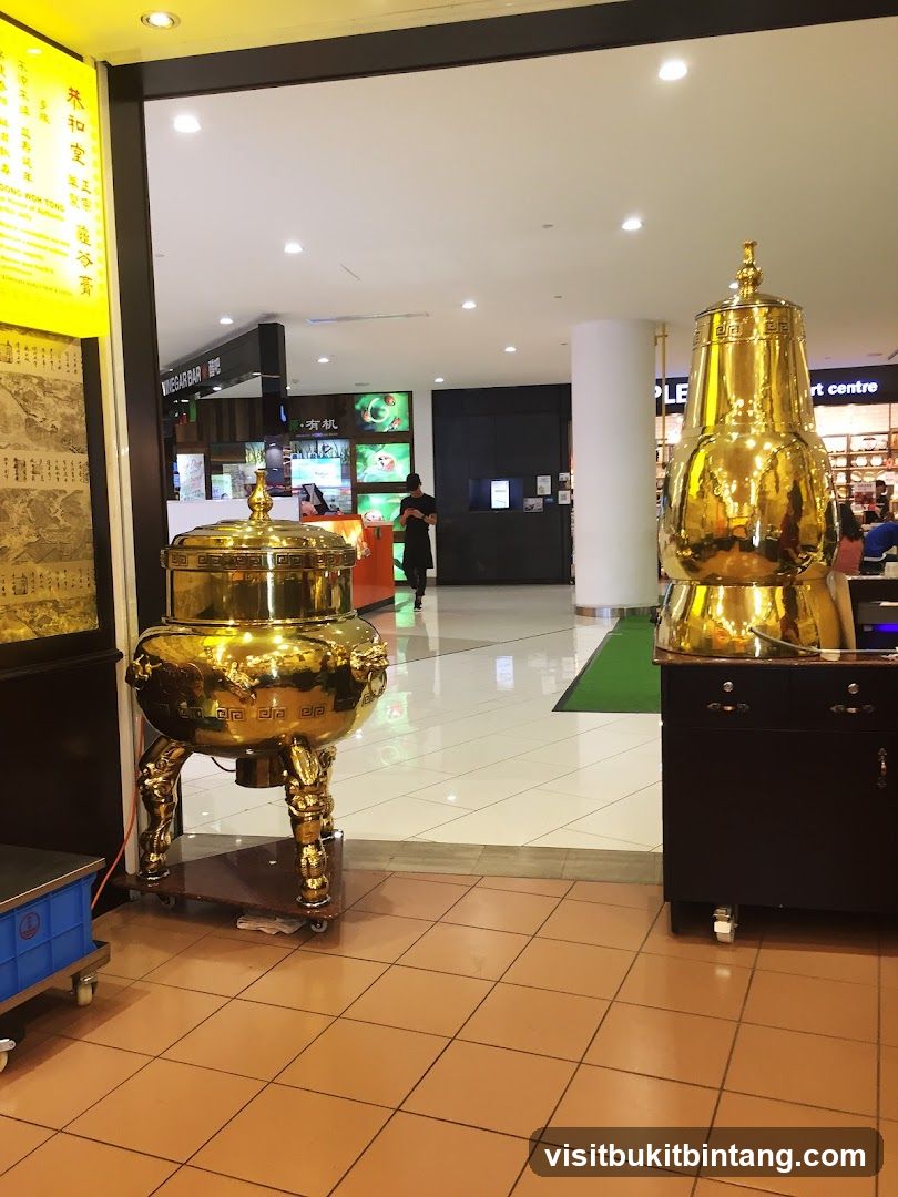 Golden Urns and Store Interior