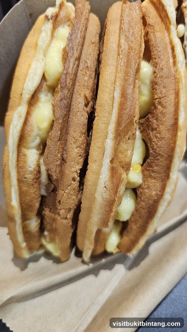 Waffle sandwich with filling