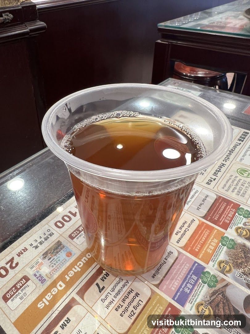 Herbal Tea in a Plastic Cup