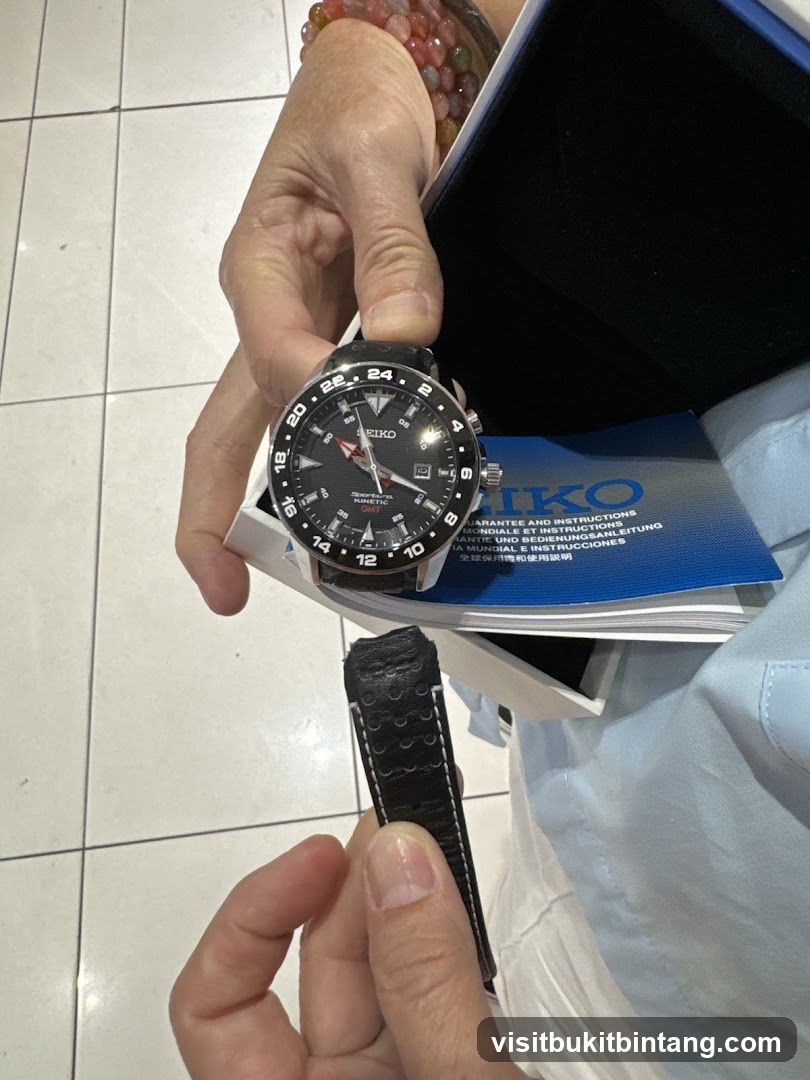 Seiko Kinetic GMT Watch