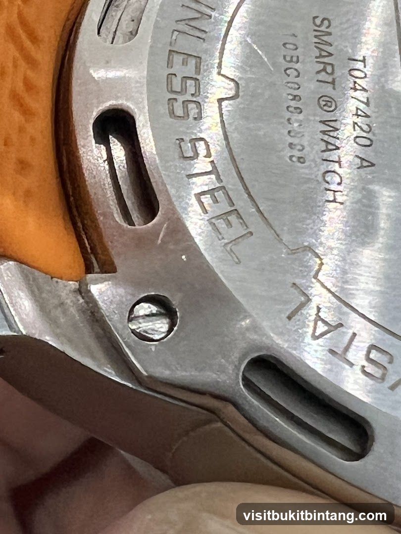 Close-up of a Smartwatch Backplate