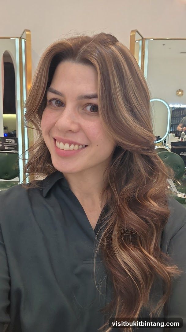 Woman with styled hair