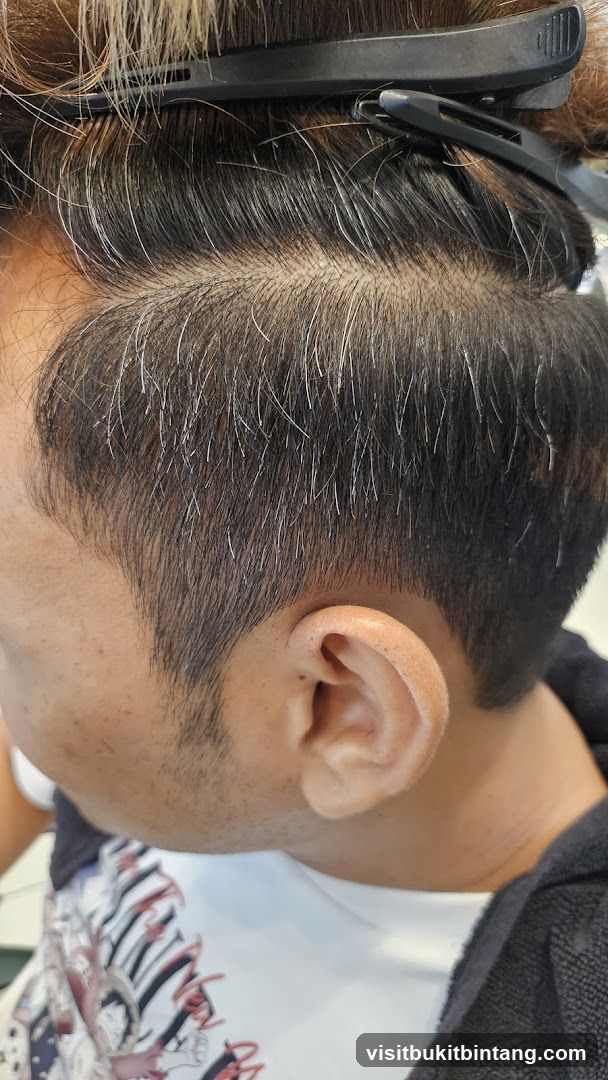 Hair being styled