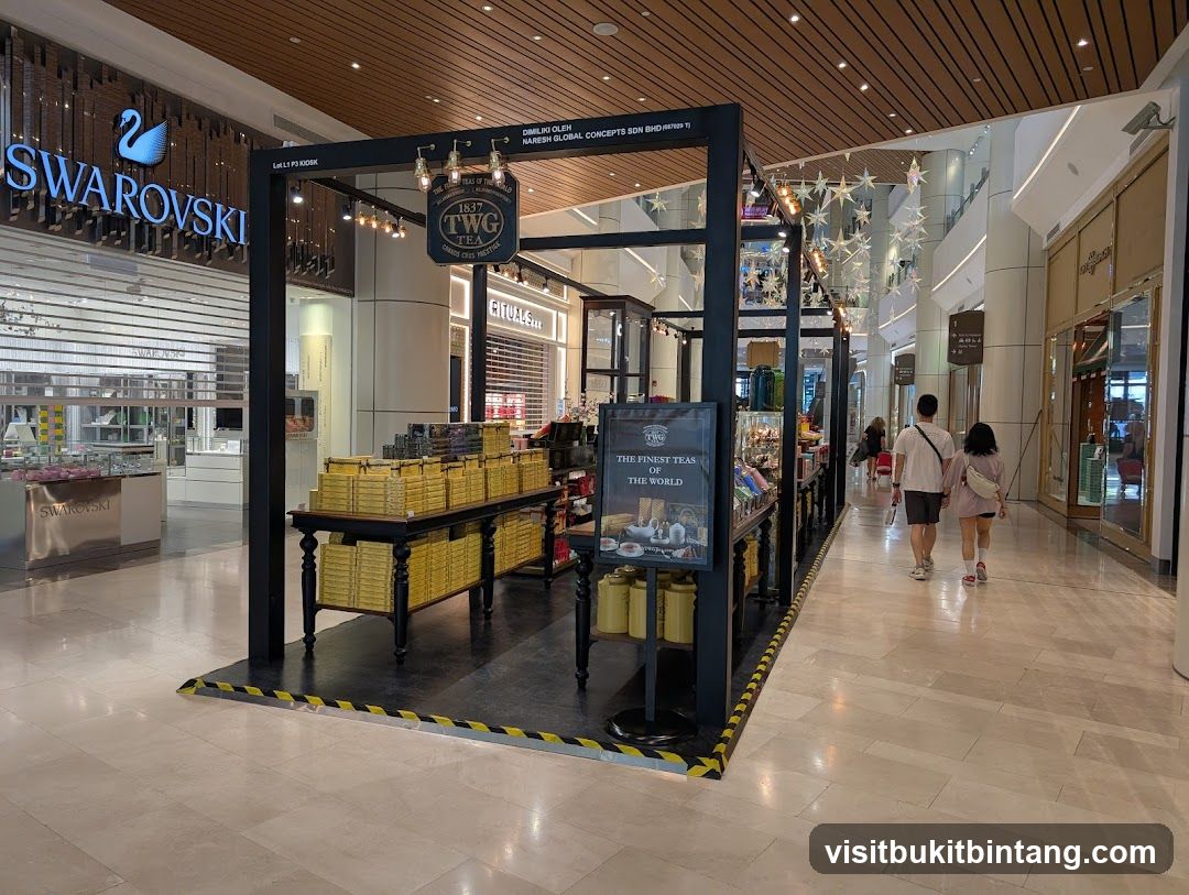 TWG Tea Kiosk in a Mall