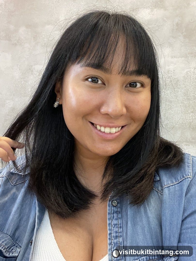 Woman smiling