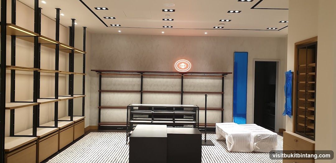 Modern Retail Interior with Shelving and Display Units