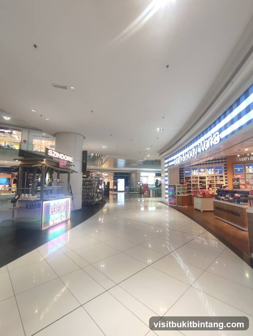 Mall Interior with Shops