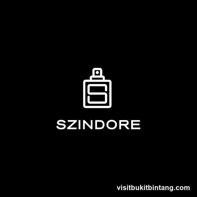 Logo with Perfume Bottle and Text